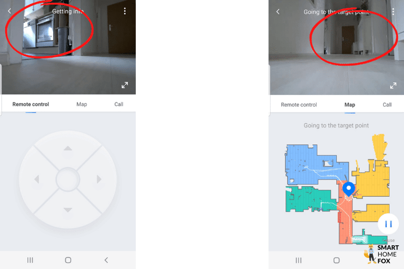 Функция мониторинга с помощью камеры Roborock S7 maxV Ultra
